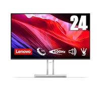 Lenovo L24i-4B - Monitor 23.8" (IPS, 1920 x 1080 px, 16:9, 100 Hz, Tiempo de Respuesta 4ms, HDMI, VGA, Montaje VESA 100 mm, Soporte de Inclinación) Color Gris Nube, Versión Actual