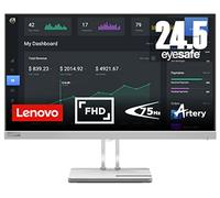 Lenovo L25e-40 - Monitor 24.5" FullHD con EyeSafe (IPS, 75Hz, 4ms, HDMI, VGA, Cable HDMI, FreeSync, Soporte para teléfono) Ajuste de inclinación - Gris