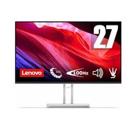 Lenovo L27i-4B - Monitor 27" (IPS, 1920 x 1080 px, 16:9, 100 Hz, Tiempo de Respuesta 4ms, HDMI, VGA, Montaje VESA 100 mm, Soporte de Inclinación) Color Gris Nube, Versión Actual