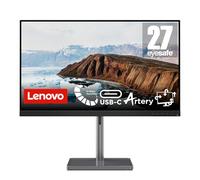 Lenovo L27m-30 - Monitor 27'' FHD con EyeSafe y Cámara LC50 (IPS,75Hz,4ms,HDMI+VG USB-C,FreeSync,Base Metálica con Altavoces y Soporte para Teléfono) Ajuste de inclinación/Altura/Pivot/Giro - Negro