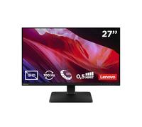 Lenovo L27qe - Monitor QHD 27" (IPS, Tasa de Refresco 100 Hz, Tiempo de Respuesta 4ms, 16:9, HDMI 2.1 - DP 1.4, VESA Adaptive Sync, Montaje VESA 100 mm, Soporte Inclinable) Negro