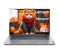 Lenovo Laptop 2026 para estudiantes y hogar, 14 pulgadas con Office 365, 8 GB de RAM, 128 GB de almacenamiento, Intel Dual Core, WiFi 6, Windows 11, batería de larga duración, laptop esencial, gris