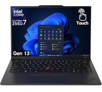 Lenovo Laptop con pantalla táctil de carbono ThinkPad X1 Gen 13 con procesador Intel Ultra 7 255U, WUXGA de 14 pulgadas 100% sRGB, 32 GB DDR5 RAM, SSD NVMe Performance de 2 TB, cámara FHD+ IR+ RGB y