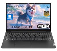 Lenovo Laptop de negocios V15 G4 de 15.6 pulgadas, pantalla antirreflejos FHD, Intel 10-Core i7-13620H (Beat Ultra 7 255U), 40GB RAM, 2TB SSD, WiFi 6, Bluetooth 5.2, Windows 11 Home, con kit de