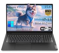 Lenovo Laptop de negocios V15 G4 de 15.6 pulgadas, pantalla antirreflejos FHD, Intel 10-Core i7-13620H (Beat Ultra 7 255U), 16GB RAM, 512GB SSD, WiFi 6, Bluetooth 5.2, Windows 11 Pro, con kit de