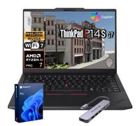 Lenovo Laptop empresarial ThinkPad P14s AMD Ryzen AI 7 Pro 450 de 32 GB + 1 | 14 pulgadas FHD+ 1920 x 1200, teclado retroiluminado, Ethernet, lector de huellas dactilares, Wi-Fi 7, Thunderbolt 4
