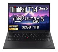 Lenovo Laptop empresarial ThinkPad T14 Gen 5 (14 pulgadas FHD+ IPS, Intel Ultra 5 125U, 64GB DDR5 RAM, 2TB SSD), cámara web HD de 5 MP, 2 Thunderbolt 4, Wi-Fi 6E AI PC, Win 11 Pro, 3 años de peso