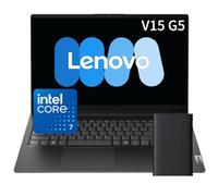 Lenovo Laptop empresarial V15 Gen 5 de 15.6 pulgadas FHD: Intel Core 7 (10 núcleos, hasta 5.2 GHz), 16 GB DDR5 RAM, 1 TB de almacenamiento (SSD de 512 GB y 500 GB externo), gráficos Intel, Windows 11