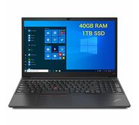 Lenovo Laptop FHD ThinkPad E15 Gen 3 de 15.6 pulgadas, AMD 8-Core Ryzen 7 5700U, 40 GB de RAM 1 TB SSD, Radeon Graphics, WiFi6, tipo C, HDMI, Displayport, Windows 11 Pro (20YG0031US, negro)