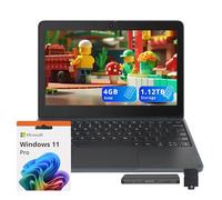 Lenovo Laptop HD Gen 4 de 11.6 pulgadas de 100 W, procesador Intel N100, 4 GB LPDDR5, almacenamiento de 1.12 TB (SSD de 128 GB + juego de estación de acoplamiento de 1 TB), gráficos Intel UHD, cámara