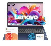 Lenovo Laptop Ideapad 1 de 15.6 pulgadas | 8 GB de RAM | 900 GB de almacenamiento (SSD integrado de 384 GB con WOWPC 512 GB HD portátil) | Microsoft 365 Personal | CPU Intel de doble núcleo | Pantalla