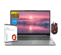 Lenovo Laptop IdeaPad Business 2024, pantalla FHD de 15.6 pulgadas, i5-1235U, 24 GB de RAM, SSD de 2 TB, gráficos Intel Iris Xe, Wi-Fi 6, Windows 11 S, con licencia de por vida de Microsoft Office y
