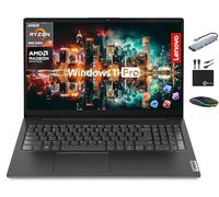 Lenovo Laptop insignia V15 para estudiantes de negocios 2025, pantalla FHD de 15.6 pulgadas, CPU AMD Ryzen 7 de 8 núcleos, 16 GB de RAM + 1 TB de almacenamiento (SSD de 512 GB + 500 GB de ext), RJ45