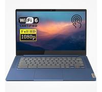 Lenovo Laptop Slim 3 Chromebook, pantalla táctil FHD de 14 pulgadas, MediaTek Kompanio 520, 4 GB de RAM, 64 GB eMMC, cámara web, Wi-Fi 6, lector de tarjetas MicroSD, Bluetooth, Chrome OS, azul