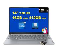 Lenovo Laptop Slim 7 Business | 14 pulgadas 2.8K Touch 120Hz 400nits 100% sRGB | Intel 12-core i7-1360P | 16GB DDR5 512GB SSD | Huella digital retroiluminada Thunderbolt4 FHD Cámara de carga rápida