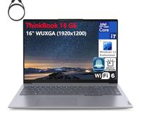 Lenovo Laptop ThinkBook 16 G6 16 pulgadas FHD+, 13ª generación Intel i7-13700H, 16GB DDR5 RAM, 1TB PCIe SSD, WiFi 6, Bluetooth 5.2, teclado retroiluminado, lector de huellas dactilares, Windows 11 Pro