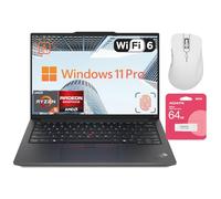 Lenovo Laptop ThinkPad E14 Gen 6 | WUXGA de 14 pulgadas | AMD Ryzen 5 7535U | RAM DDR5 de 32 GB | SSD de 2 TB | Huella dactilar | Retroiluminada | Wi-Fi 6 | Windows 11 Pro | Paquete con mouse