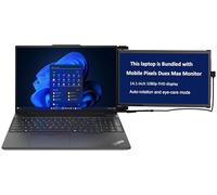 Lenovo Laptop Thinkpad E16 Gen 2 para el hogar y la empresa (AMD Ryzen 5 7535U de 6 núcleos, 8 GB DDR5 4800 MHz RAM, SSD de 256 GB, huella dactilar de 16 pulgadas, 60 Hz, WiFi, Bluetooth, KB