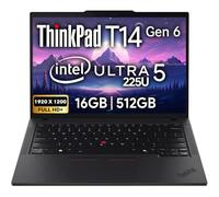 Lenovo ThinkPad T14 Gen 5 Business Laptop 35.6 cm FHD+ IPS, Intel Ultra 5 125U, 16GB DDR5 RAM, 512GB SSD, 5MP HD Webcam, huella dactilar, retroiluminado, Wi-Fi 6E, 2 Thunderbolt 4, AI PC, W11P, 3 años