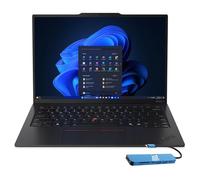 Lenovo Laptop ThinkPad X1 Carbon de 14 pulgadas 2.8K, Intel Ultra 7 258V | OLED 120Hz 500-Nit, Aura Edition, 8533 MT/s RAM, Business Copilot+ PC, 15 horas de duración de la batería, Wi-Fi 7, USB C HUB