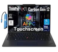 Lenovo Laptop ThinkPad X1 Carbon Gen 12 (pantalla táctil FHD+ de 14 pulgadas, Intel Core Ultra 7 155U, 32GB 6400MHz DDR5, 1TB SSD) retroiluminada, FP, cámara web IR, Thunderbolt 4, garantía 3-Y, IST