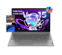 Lenovo Laptop V15 Gen 4 para empresas (15.6 pulgadas FHD antirreflejos, AMD Ryzen 7 7730U (Beat i7-1355U), 16 GB de RAM, 512 GB SSD), teclado numérico, cámara web con obturador, Ethernet, Win 11 Pro