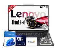 Lenovo Laptop WUXGA Thinkpad E16 Business Workstation de 16 pulgadas, Intel Core Ultra 5 125U (supera a i7-1335U), 16 GB de RAM, PCIe de 1 TB, teclado retroiluminado, lector de huellas dactilares