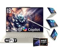 Lenovo Laptop Yoga 7 2 en 1, pantalla táctil LCD 2K de 40.6 cm, AMD 8-Core Ryzen AI 7 350 (>Intel i7-1355U), AI Copilot, 16GB LPDDR5X, 1TB SSD, WiFi 7, KB retroiluminado, huella dactilar, cámara web