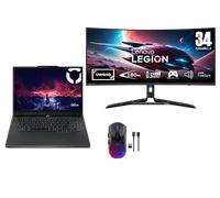 Lenovo Legion 5 15 + Legion R34w 30 UWQHD Gaming Monitor & Legion M410 RGB Mouse Procesador AMD Ryzen AI 7 350 2,00 GHz hasta 5,00 GHz, Hasta Windows 11 Pro, 512 GB SSD M.2 2242 PCIe Gen4 TLC - LGNVIS