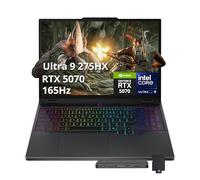 Lenovo Legion 5 Laptop OLED WQXGA 165Hz para juegos, Intel Ultra 9 275HX, GeForce RTX 5070 8GB GDDR7, 32GB DDR5, 2TB de almacenamiento (1TB SSD+1TB estación de acoplamiento), teclado retroiluminado