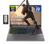 Lenovo Legion 5 Laptop para juegos WQXGA de 16 pulgadas 165Hz, Intel i9-14900HX, 32GB DDR5, 2TB SSD, NVIDIA GeForce RTX 4060 8GB GDDR6, teclado retroiluminado RGB de 4 zonas, Win 11, gris, juego de