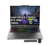 Lenovo Legion 5 Laptop para juegos WQXGA de 16 pulgadas 240Hz, Intel Ultra 9 275HX, NVIDIA GeForce RTX 5060, 32GB DDR5, 2TB de almacenamiento (1TB SSD+1TB Docking Station Set), teclado retroiluminado