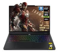 Lenovo Legion 5 Pro Gaming AI Laptop 16 pulgadas WQXGA 2560x1600 OLED 165Hz 1100nits HDR Peak AMD 8-core Ryzen 7 8745HX 64GB RAM 1TB SSD GeForce RTX 5060 (hasta 572 tapas AI) RGB retroiluminado