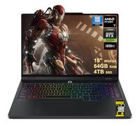 Lenovo Legion 5 Pro Gaming AI Laptop 16 pulgadas WQXGA 2560x1600 OLED 165Hz 1100nits HDR Peak AMD 8-core Ryzen 7 8745HX 64GB RAM 4TB SSD GeForce RTX 5060 (hasta 572 tapas AI) RGB retroiluminado