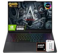 Lenovo Legion 5 QHD Gaming Laptop, pantalla WQXGA de 15.1 pulgadas, AMD Ryzen 7-260 (>Intel i9-13905H), NVIDIA GeForce RTX 5060 8GB GDDR7, WiFi 7, 24-Zone RGB retroiluminado KB, Win11 Home, W/128GB