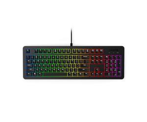 Lenovo Legion K310 RGB Teclado para juegos con cable, tiempo de reacción ultrarrápido con teclas táctiles, interruptores de membrana silenciosos, funcionamiento silencioso, iluminación RGB, resistente
