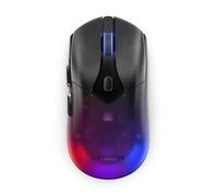 Lenovo Legion M410 - Ratón Gaming Inalámbrico RGB (6 Botones, Luz RGB de 2 Zonas, 16.000 dpi, 400 IPS, Batería Recargable de 53 Horas, Compatible con NVIDIA Reflex) - Negro Transparente