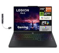 Lenovo Legion Pro 5 Copilot+ Laptop para juegos con IA de 16 pulgadas, 240 Hz, IPS WQXGA (2560 x 1600) (AMD Ryzen 9 8945HX, GeForce RTX 5060 8GB, 64GB DDR5, 4TB SSD, RGB KB de 24 zonas, Win11Pro) con