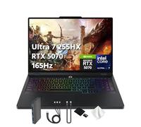 Lenovo Legion Pro 5i 16 pulgadas WQXGA 165Hz OLED AI Powered Gaming Laptop, Intel 20-Core Ultra7 255HX, GeForce RTX 5070 8GB GDDR7, 64GB RAM, 4TB PCIe SSD, retroiluminado, Win 11 Pro, negro, estación