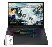 Lenovo Legion Pro 5i 16 pulgadas WQXGA 2.5k OLED 500 nits 165Hz Gaming Laptop, Intel Core Ultra 9 275HX 24C, RTX 5070, 32GB DDR5 1TB SSD, retroiluminado KB, WiFi7, Win11, Eclipse Black, 2TB Flash