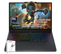 Lenovo Legion Pro 5i Gaming Laptop - Intel Core Ultra 9 275HX - 16 pulgadas WQXGA OLED 165Hz - NVIDIA GeForce RTX 5070 - 32GB RAM 1TB SSD - Retroiluminado KB Wi-Fi7 Win11 - Eclipse Black - con unidad