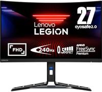 Lenovo Legion R27fc-30 Gaming Monitor - Pantalla FullHD WLED de 27 pulgadas 1920 x 1080, VA, bordes ultrafinos, AMD FreeSync, 0,5 ms, 240 Hz, cable HDMI - Raven Black - Exclusive Amazon