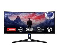 Lenovo Legion R34w-30 Gaming Monitor Curvo 34" WQHD (3440 x 1440) VA, 0,5 ms MPRT, 180Hz, Altavoces 2 x 3 W, 2 x HDMI 2.1 y DisplayPort 1.2, AMD FreeSync Premium, cable DP incluido - Raven