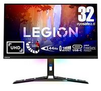 Lenovo Legion Y32p-30 - Monitor Gaming 31.5" 4K UHD con EyeSafe (IPS, 144 Hz, 0.2ms, HDMI DP USB-C + Cables, FreeSync Premium, HDR400, Altavoces) Ajuste de Inclinación/Elevación/Rotación - Negro