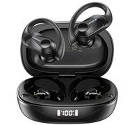 Lenovo LivePods LP75 Bluetooth 5.3 - Auriculares deportivos para gimnasio y correr, negro