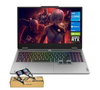 Lenovo LOQ 15IRX10 RTX 5050 - Laptop para juegos, 15.6 pulgadas FHD 144Hz, Intel Core i5-13450HX (Beats Intel i7), 16GB DDR5 RAM, 1TB SSD, KB retroiluminado, paquete con enfriador de laptop PCO, gris