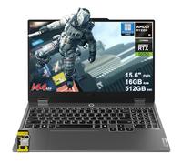 Lenovo LOQ Gaming AI Laptop 15.6 pulgadas FHD 144Hz (100% sRGB G-SYNC) AMD 6-core Ryzen 5 220 16GB RAM 512GB SSD GeForce RTX 5050 GDDR7 (440 tapas AI) retroiluminada Nahimic 5MP cámara de privacidad