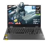 Lenovo LOQ Gaming AI Laptop 15.6 pulgadas FHD 144Hz (100% sRGB G-SYNC) AMD 6-core Ryzen 5 220 16GB RAM 1TB SSD GeForce RTX 5050 GDDR7 (440 tapas AI) retroiluminada Nahimic 5MP cámara de privacidad