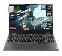 Lenovo LOQ Gaming AI Laptop | 15.6 pulgadas FHD 144Hz (100% sRGB G-SYNC) | AMD 6-core Ryzen 5 220 | 32GB DDR5 2TB SSD | GeForce RTX 5050 440 AI Tops | Cámara de privacidad retroiluminada de 5 MP