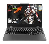 Lenovo LOQ Gaming AI Laptop | 15.6 pulgadas FHD IPS 144Hz (100% sRGB G-SYNC) | AMD 6-core Ryzen 5 220 | 16GB DDR5 512GB SSD | GeForce RTX 5050 440 AI Tops | Cámara de privacidad retroiluminada de 5MP